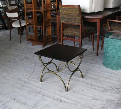 Decorative Slate Top Square Occasional Side Table
