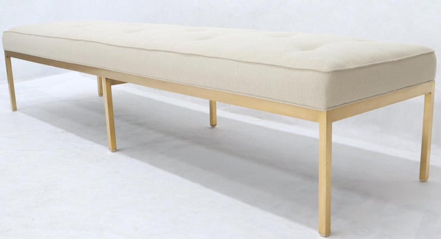 Extra Long Solid Brass Base Frame Spring Loaded New Upholstery Bench Daybed