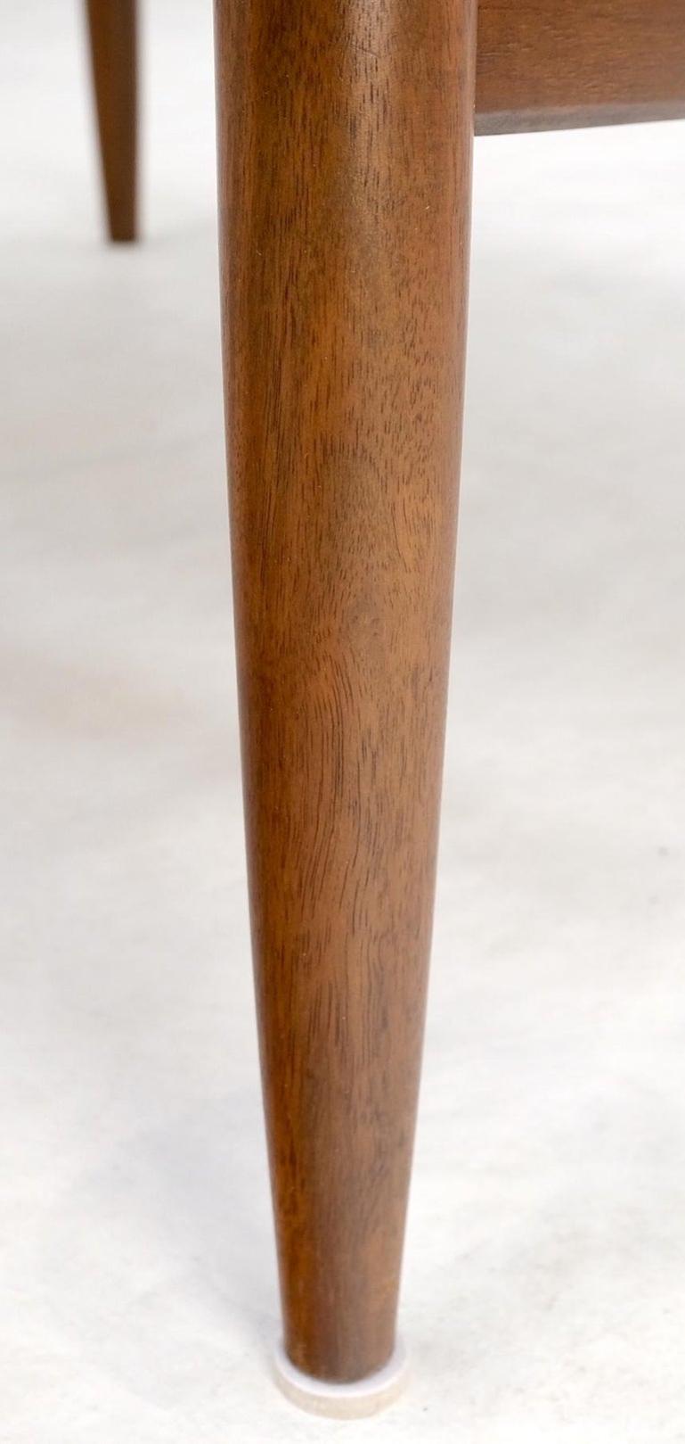 Danish Mid Century Modern Oiled Walnut Dowel Legs Square Coffee Table Mint!