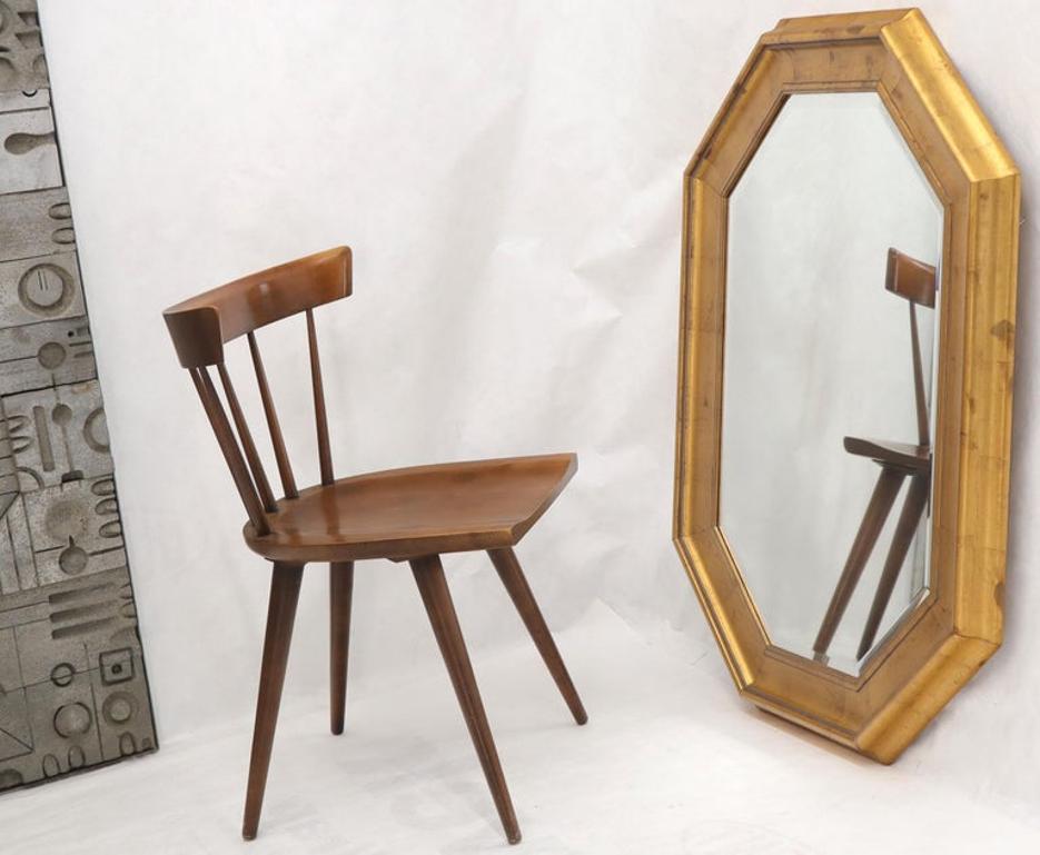 Decorative Octagon Gilt Frame Beveled Wall Mirror