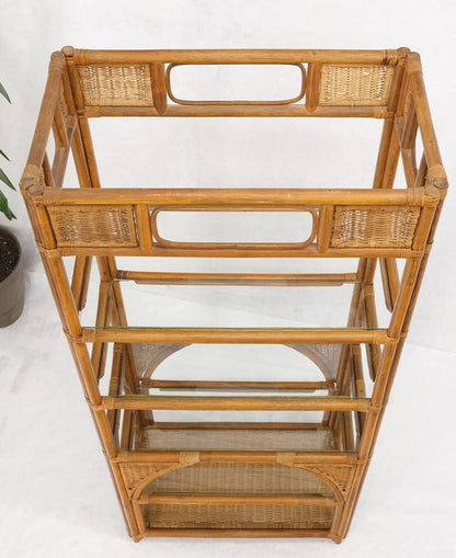 Bamboo Rattan Decorative Shelf Etagere