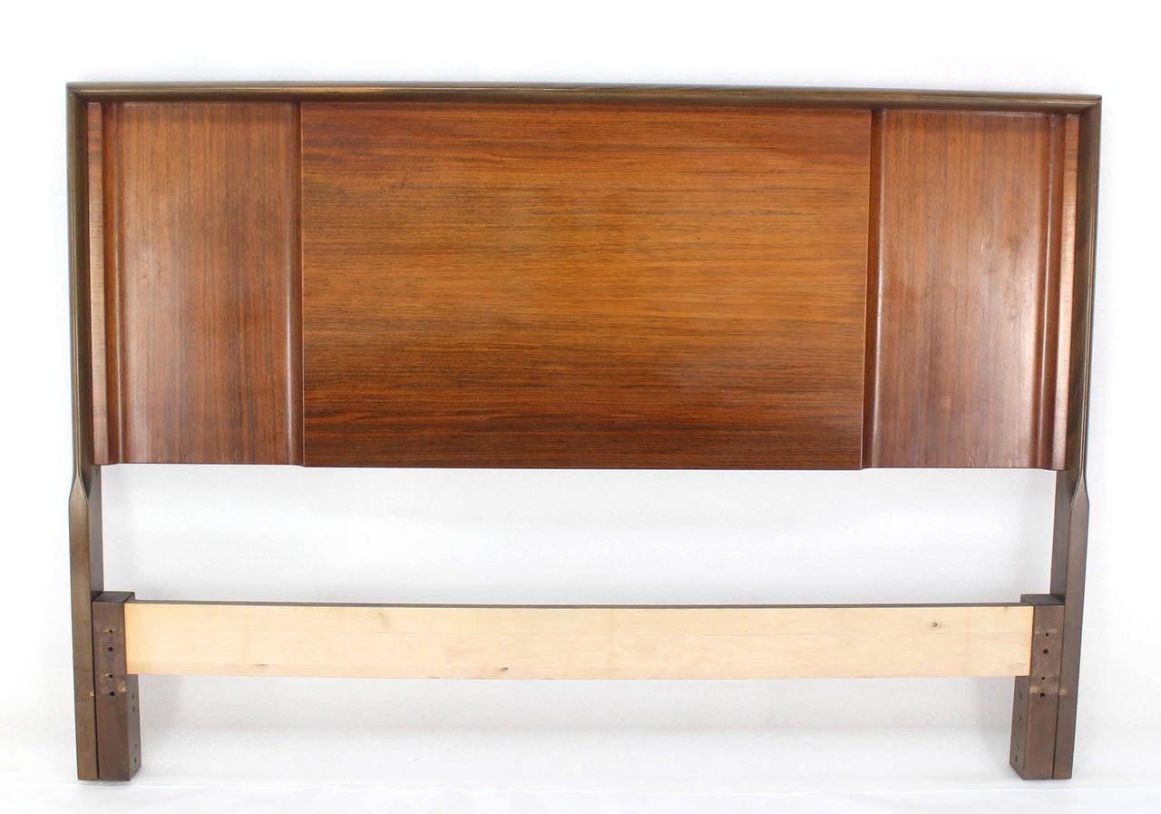 EstablishedLines Edmond Spence Made in Sweden Mid Century Modern Walnut Full Size Headboard MINT!