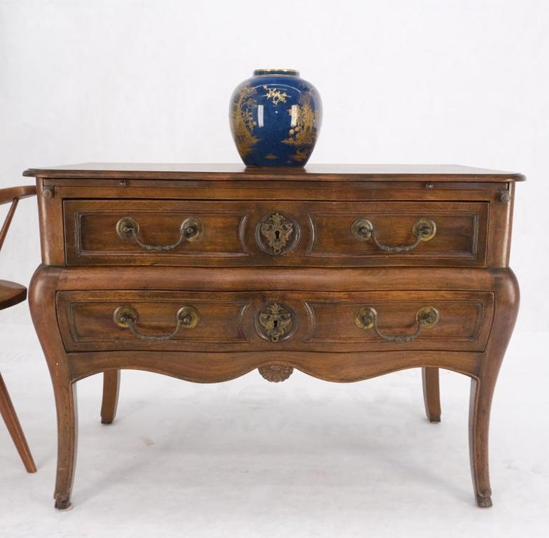 Two Drawers Spanish Colonial Heavy Solid Wood Planks Construction Chest Dresser