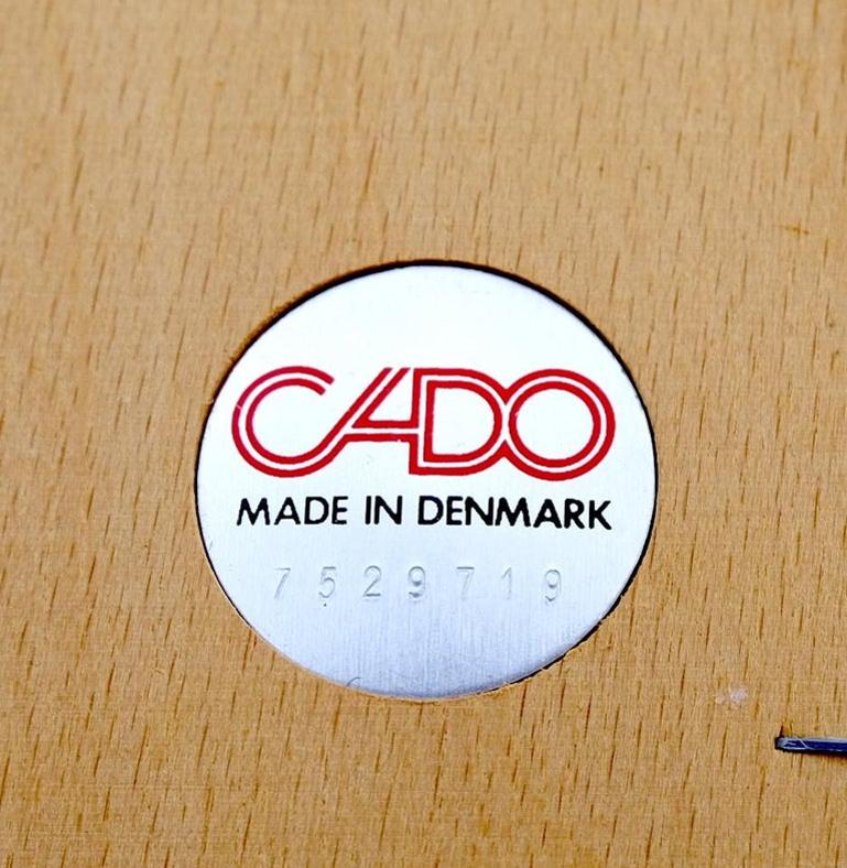 Set of 10 Danish Mid Century Modern Cado Dining Chairs Wool Upholstery Denmark