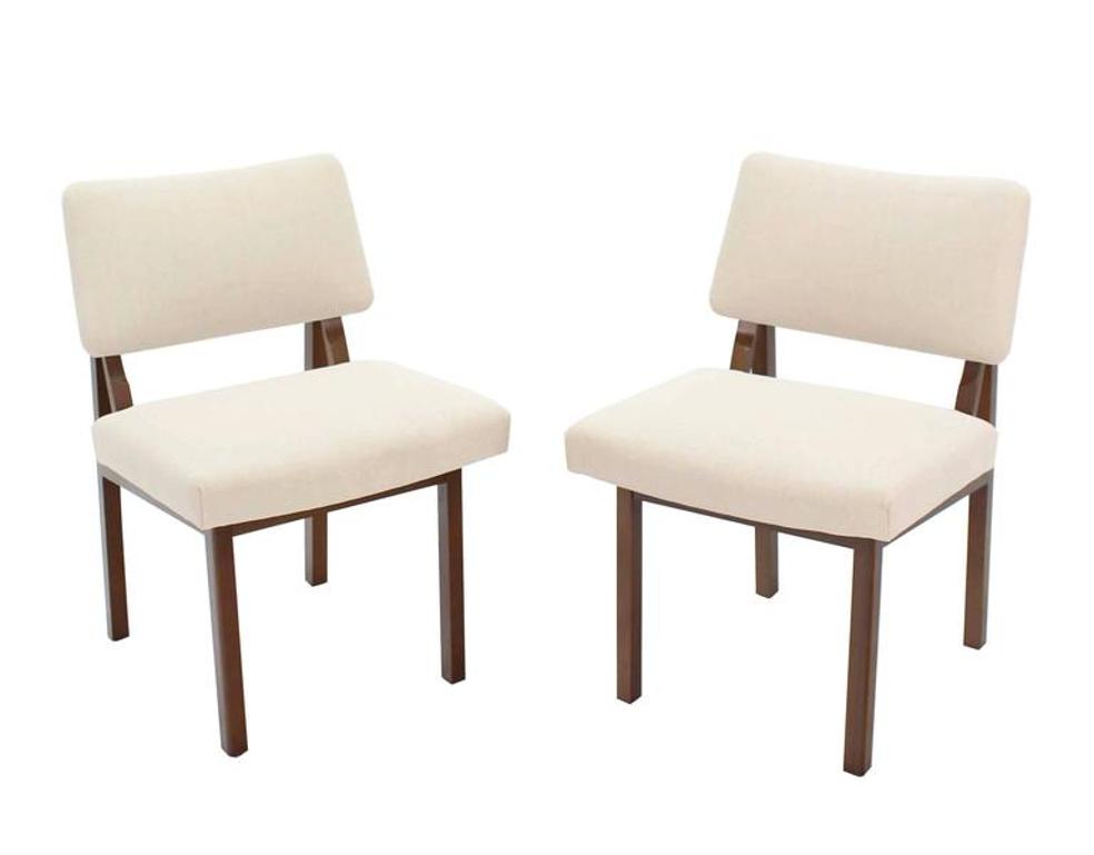 Set of Four Mid-Century Modern Side Chairs New Upholstery