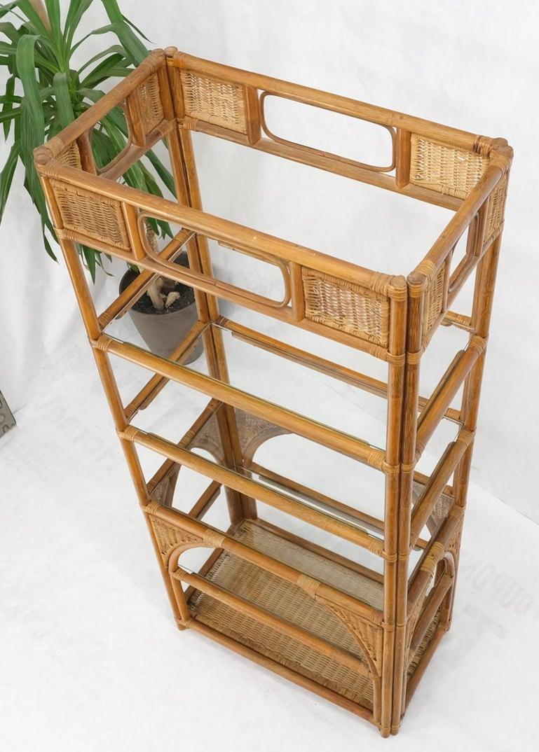 Bamboo Rattan Decorative Shelf Etagere