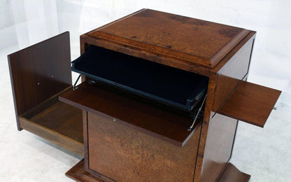 Birdseye or Tiger Maple Multifunctional Drop Front Cabinet Desk or Bar
