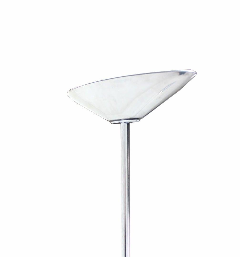 EstablishedLines Mid Century Modern Thin Profile Elegant Estiluz Hallogen Floor Lamp Torchere