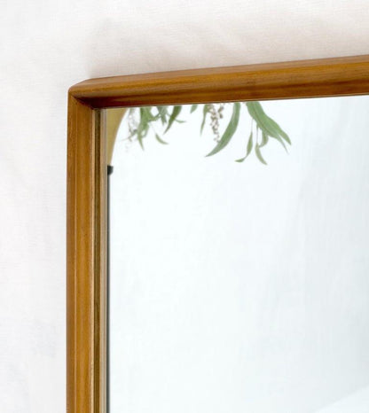 Danish Mid Century Modern Sleek Frame Rectangle Wall Mirror MINT!