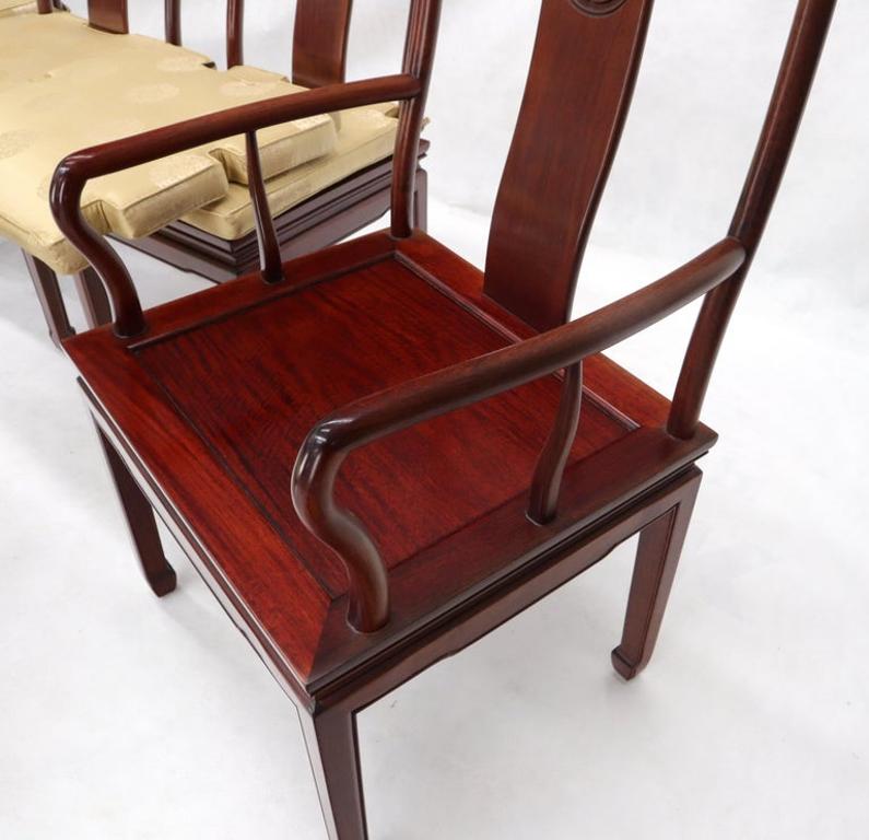 Set of 8 Solid Rosewood High Quality Chinese Asian Dining Room Chairs