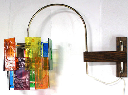 Mid Century Modern Colorful Swivel Wall Sconce Light Fixture
