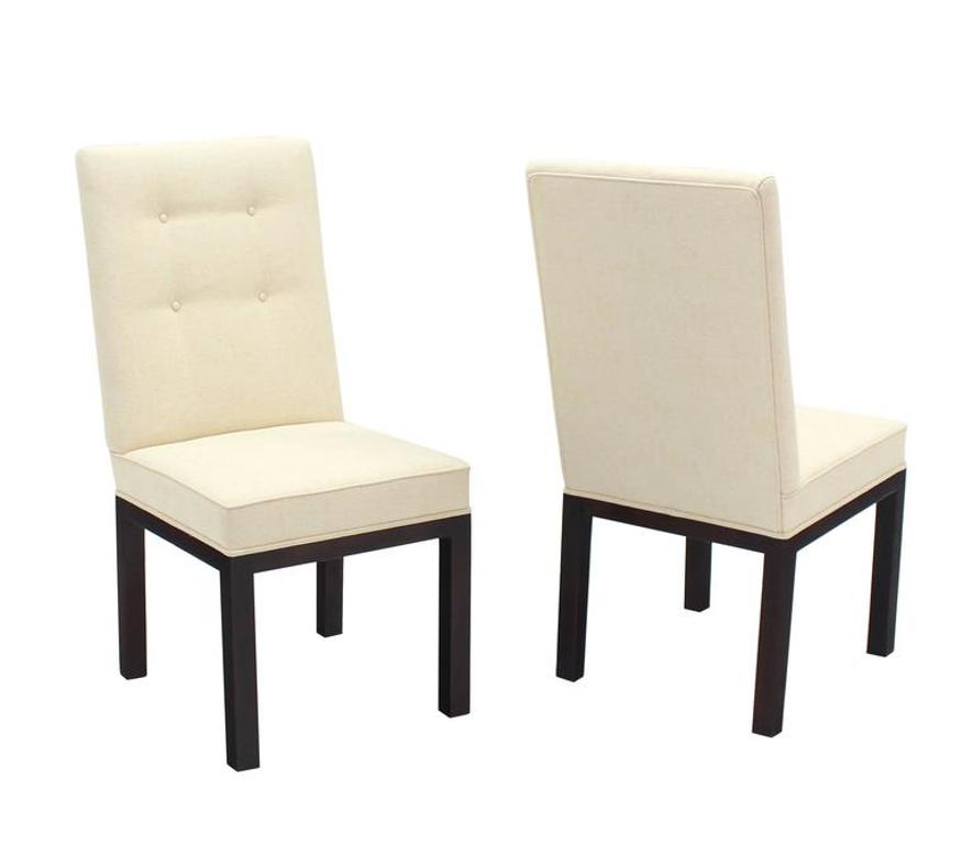 Set of Eight Newly Upholstered Dining Chairs by John Widdicomb