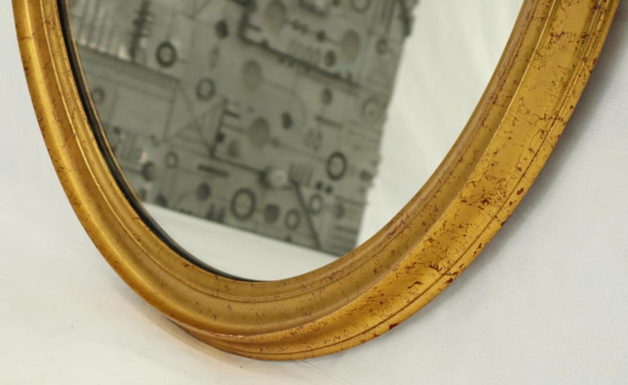 La Barge Oval Gold Frame Wall Mirror