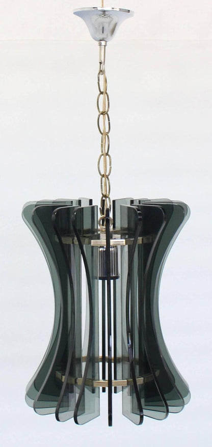 Veca Italian Mid-Century Modern Pendant Light Fixture Chandelier