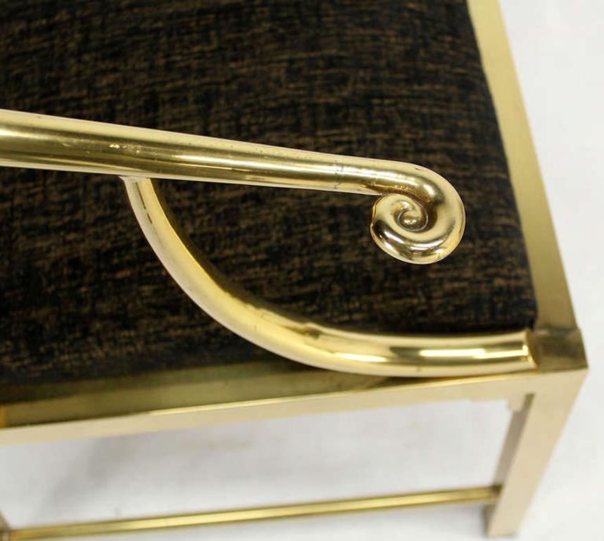 EstablishedLines Pair of Decorative Forged Solid Brass Barrel Back Chairs by Mastercraft MINT!