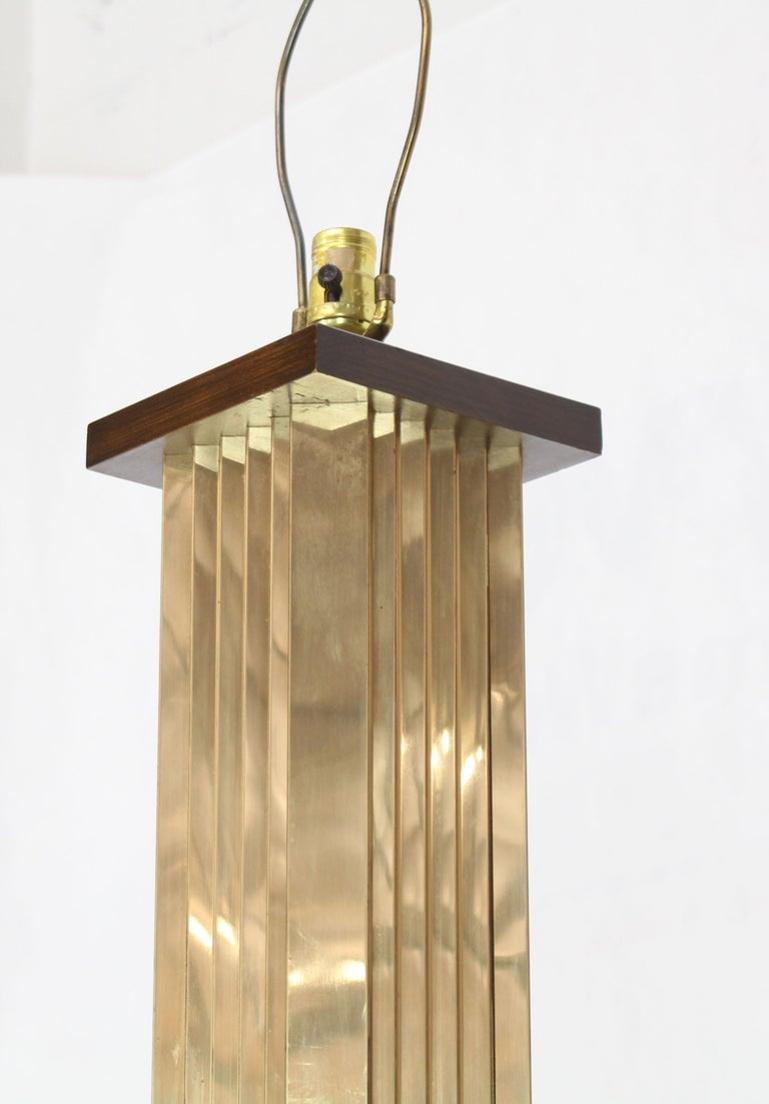 Extruded Brass Profile Art Deco Style Floor Lamp
