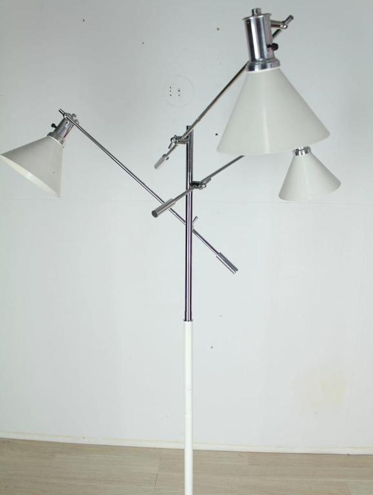 Arredoluce Style Italian Vintage Fully Adjustable Floor Lamp