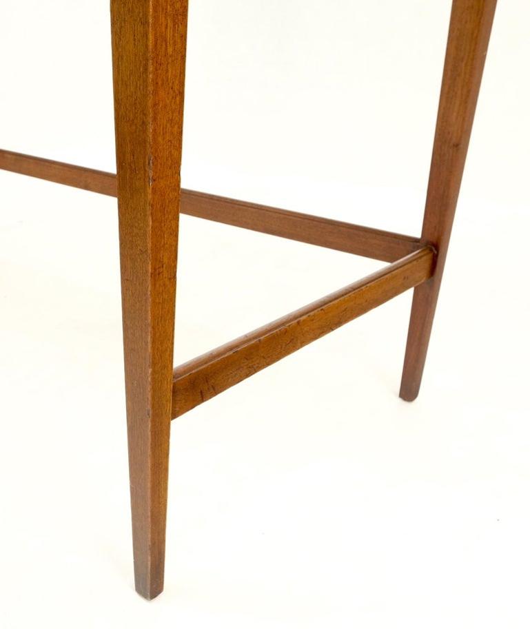 Petit Roll Top Mahogany Mechanical Desk Writing Table Tapered Legs Mid Century