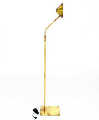 Adjustable Mid-Century Modern Brass Floor Lamp George Kovacs