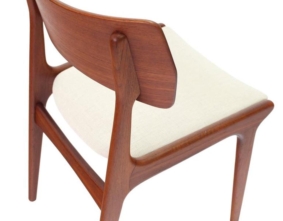 Set of Four Danish Mid Century Modern Teak  Dining Chairs
