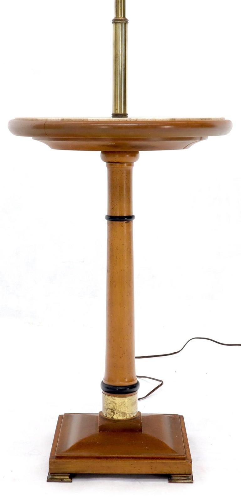 Floor Lamp with Built in Side Table