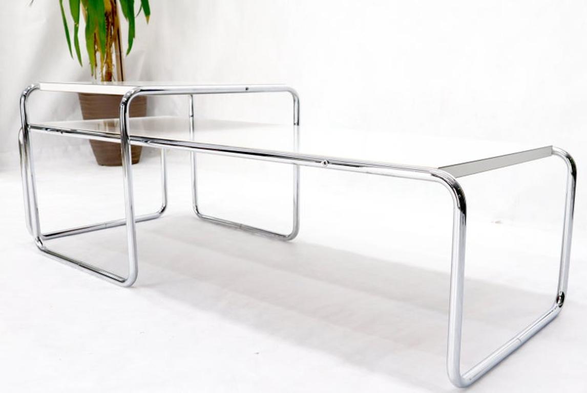 Marcel Breuer Set of Nesting Rectangle Coffee and Side Table Stendig, Finland