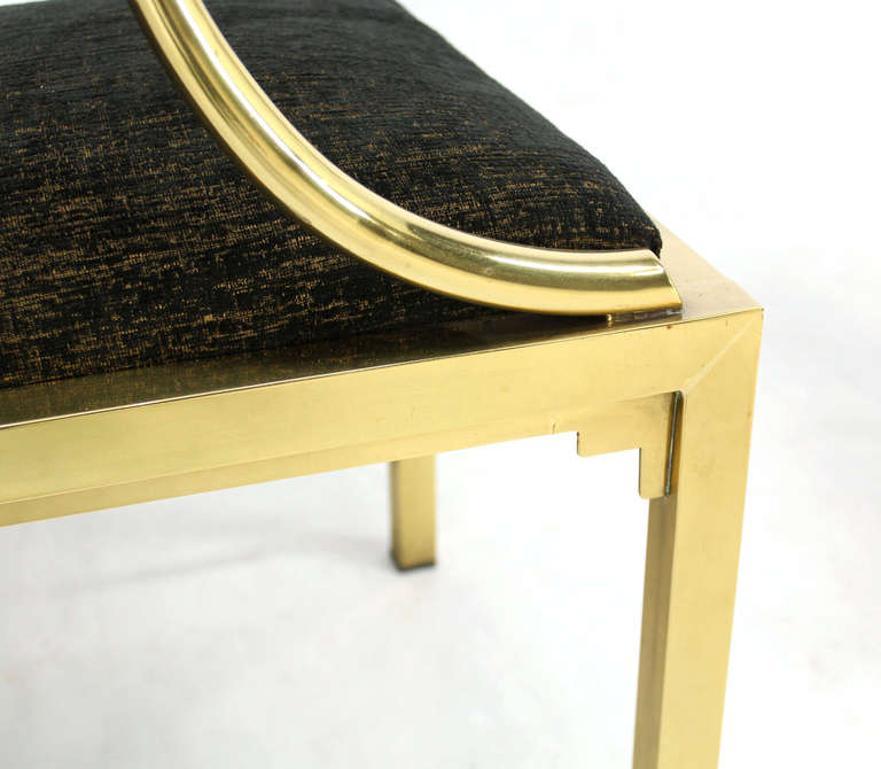 EstablishedLines Pair of Decorative Forged Solid Brass Barrel Back Chairs by Mastercraft MINT!