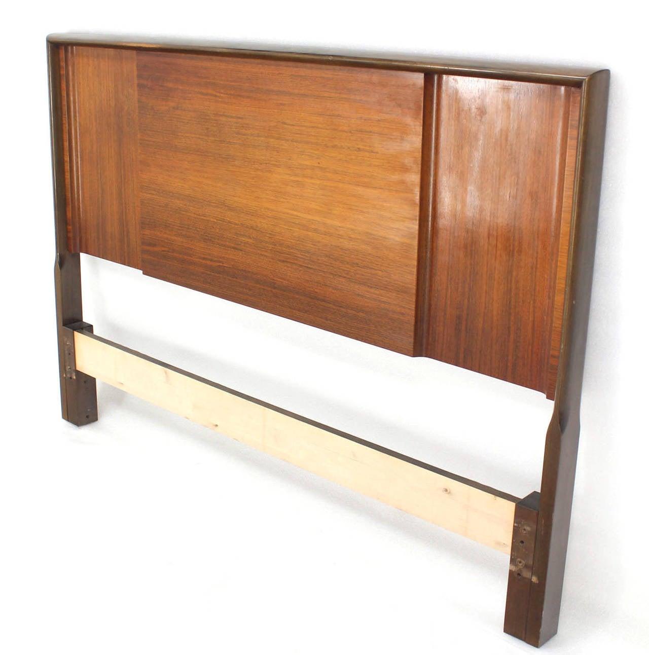 EstablishedLines Edmond Spence Made in Sweden Mid Century Modern Walnut Full Size Headboard MINT!