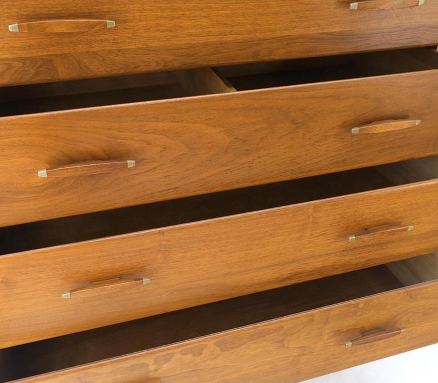 Solid Teak Conant Ball High Chest Dresser High Chest Dresser Mint!