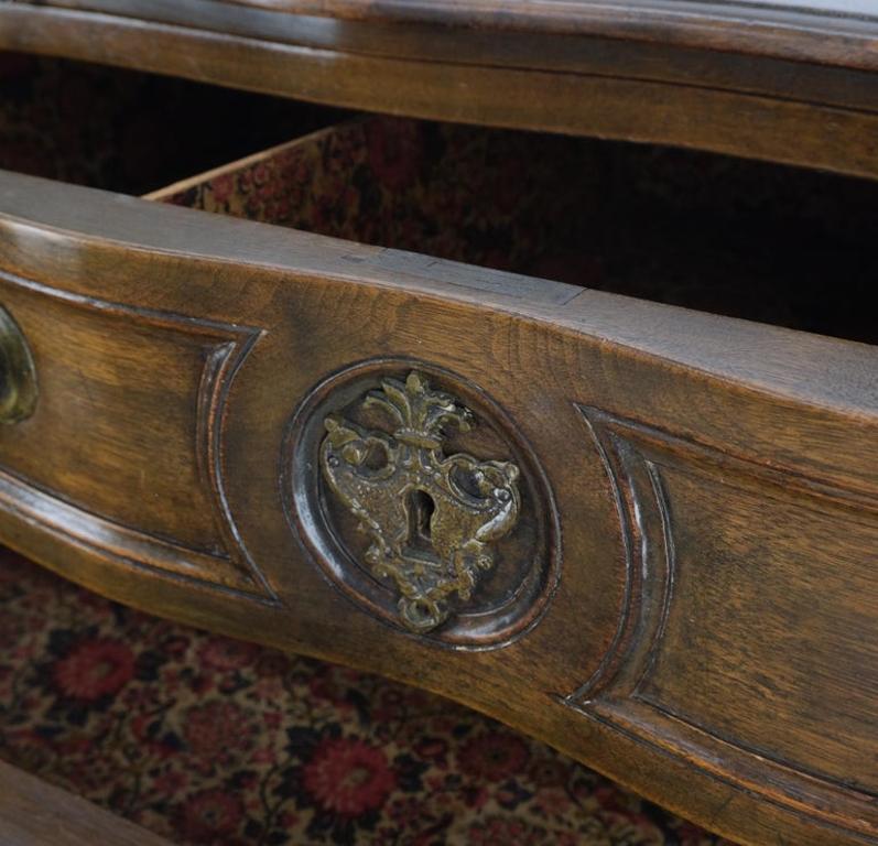 Two Drawers Spanish Colonial Heavy Solid Wood Planks Construction Chest Dresser