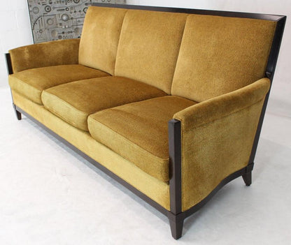 Dinghy Modern Luxury Sofa Chenille Upholstery Dark Chocolate Frame Finish