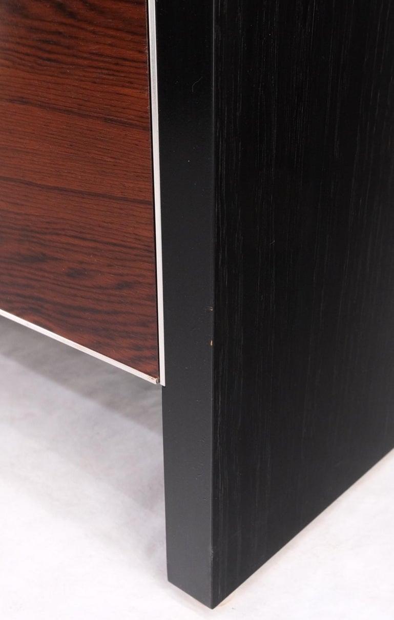 Mid Century Modern Rosewood Two Drawers End Table NightStand by John Stuart MINT