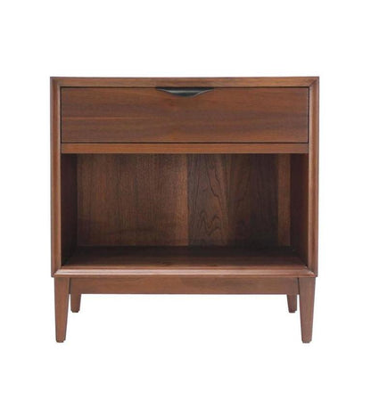 Mid Century Modern Walnut End Side Table or Nightstand