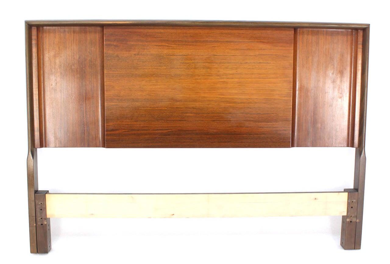 EstablishedLines Edmond Spence Made in Sweden Mid Century Modern Walnut Full Size Headboard MINT!