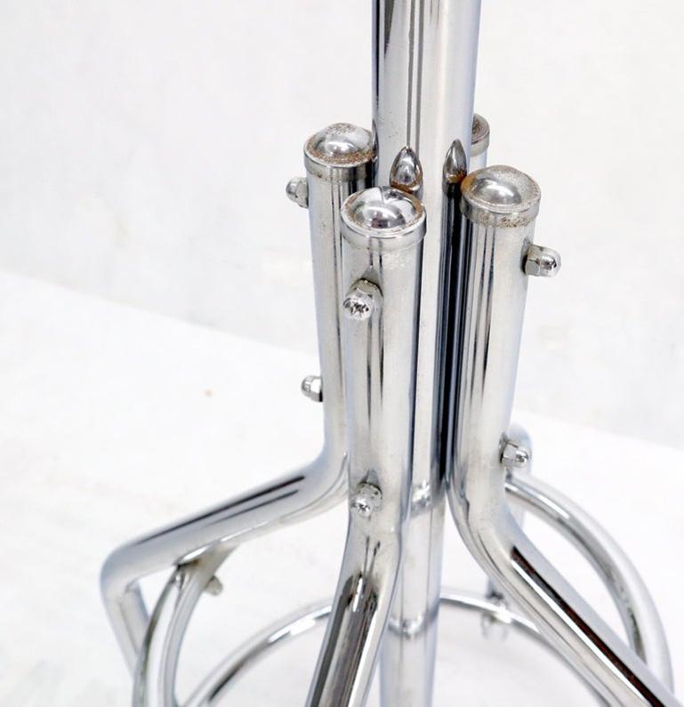 Bauhaus Mid-Century Modern Large Chrome Coat Rack