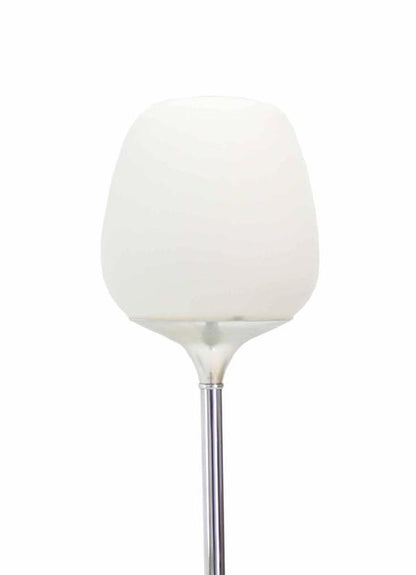Champagne Glass Shape Chrome Base Floor Lamp