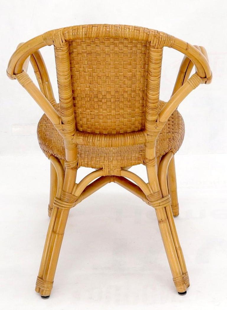 Bendt bamboo rattan desk arm chair