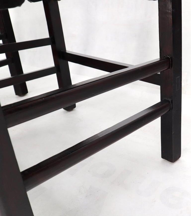 Pair of Chinese Rosewood Nicely Carved Arm Side Chairs