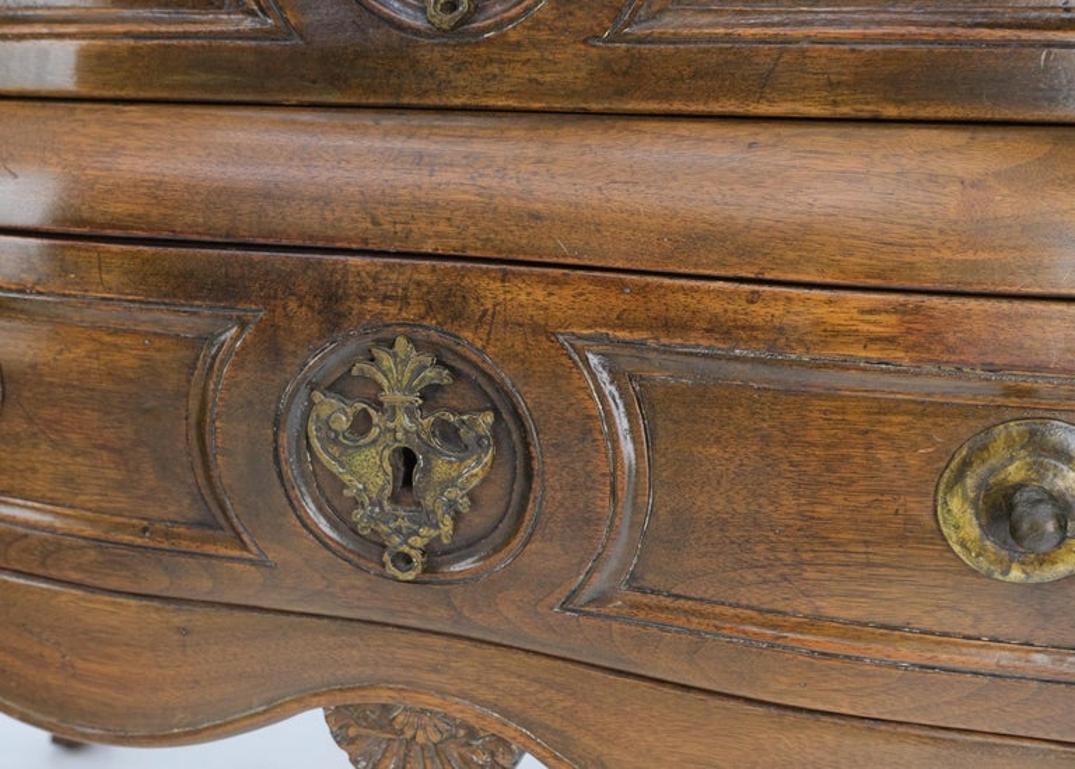 Two Drawers Spanish Colonial Heavy Solid Wood Planks Construction Chest Dresser