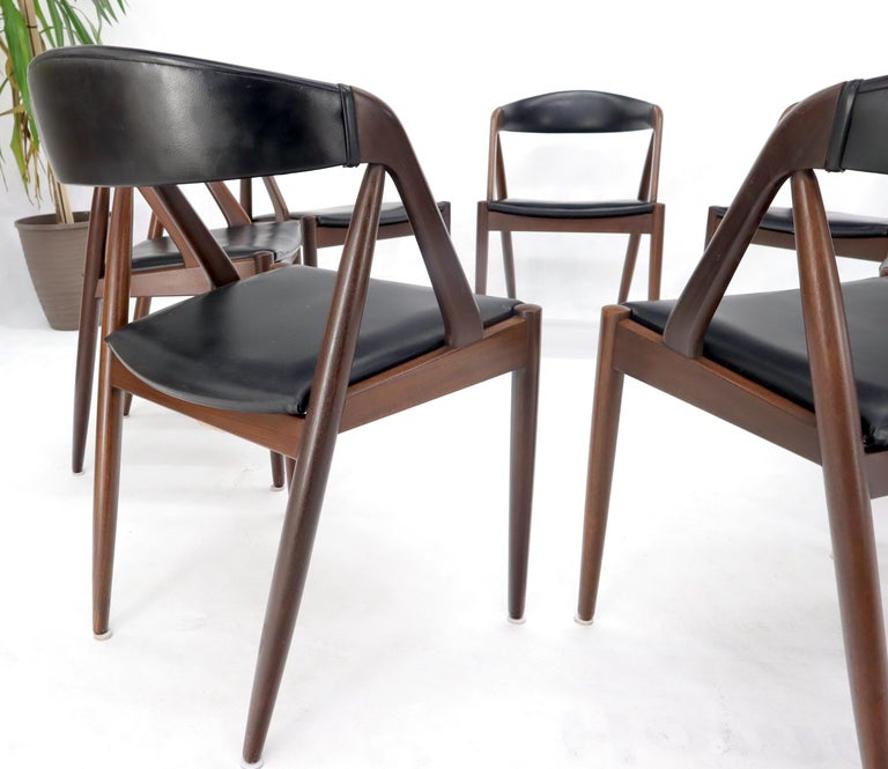 Set of 7 Danish Modern Kai Kristiansen Teak Dining Chairs