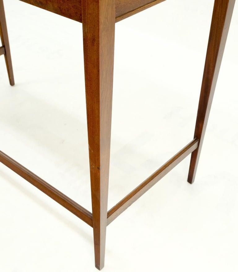 Petit Roll Top Mahogany Mechanical Desk Writing Table Tapered Legs Mid Century