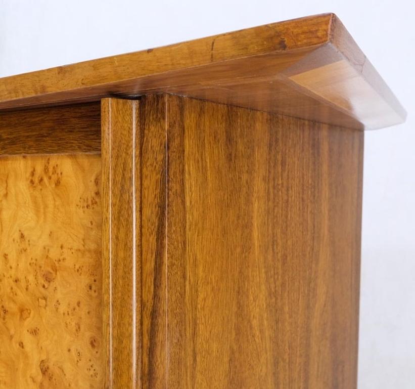 George Nakashima for Widdicomb Long Dresser Credenza Cabinet Burl Sliding Doors
