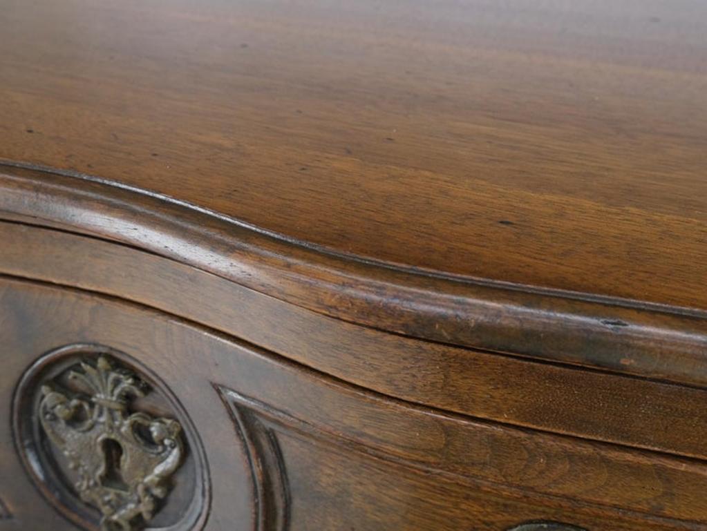 Two Drawers Spanish Colonial Heavy Solid Wood Planks Construction Chest Dresser