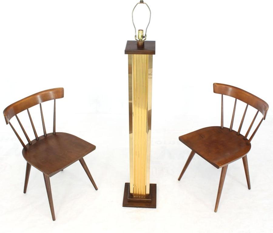 Extruded Brass Profile Art Deco Style Floor Lamp