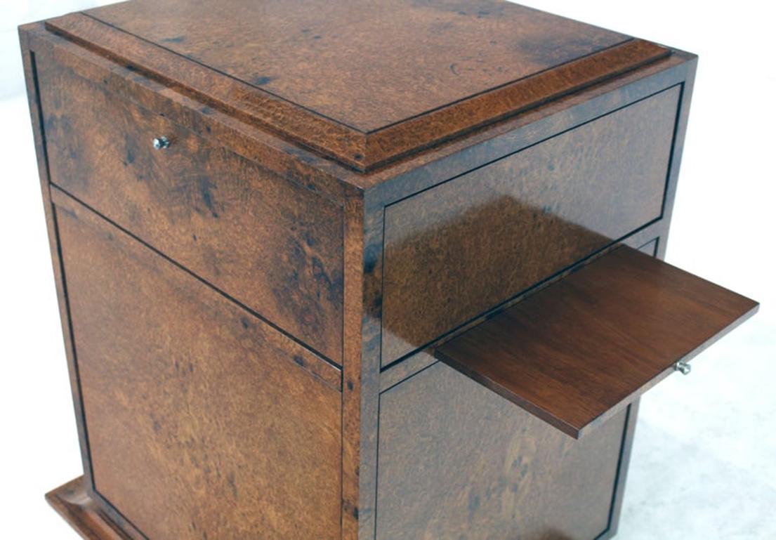Birdseye or Tiger Maple Multifunctional Drop Front Cabinet Desk or Bar