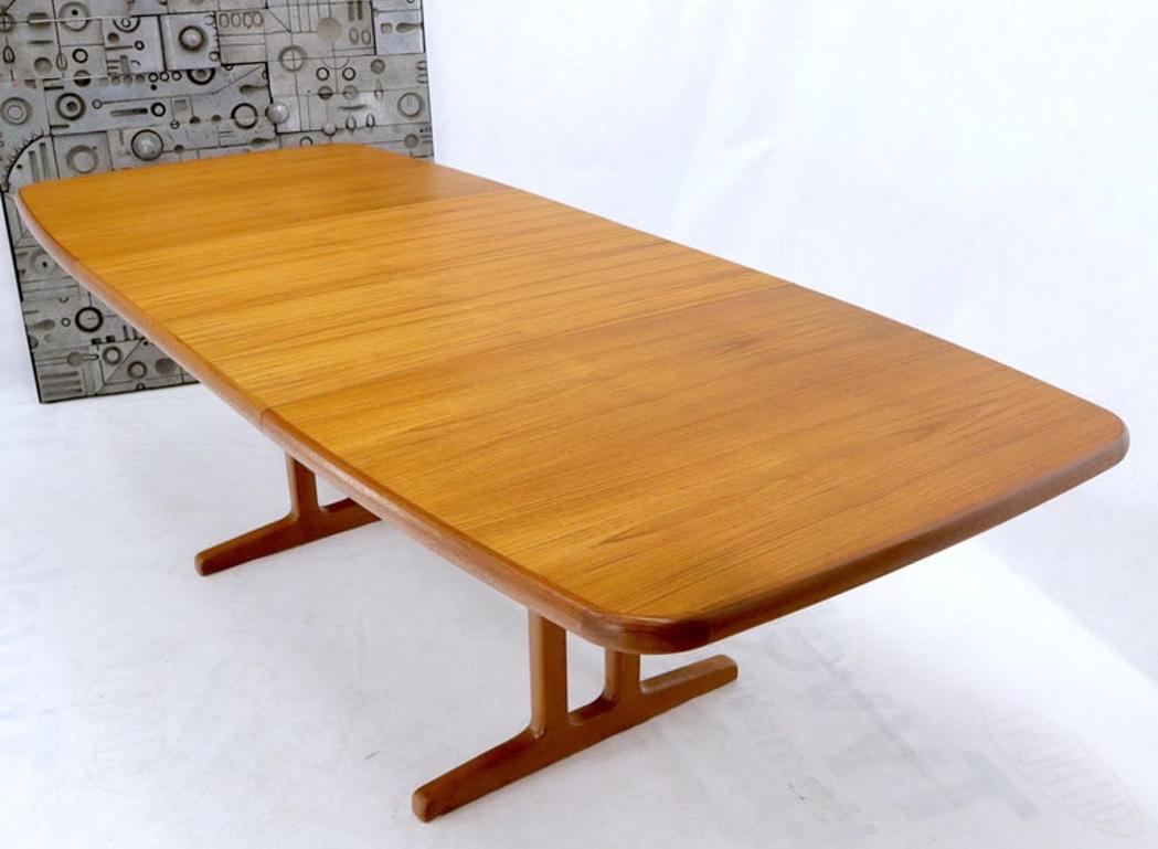 Danish Teak 2 Self Containing Extension Boards Dining Table