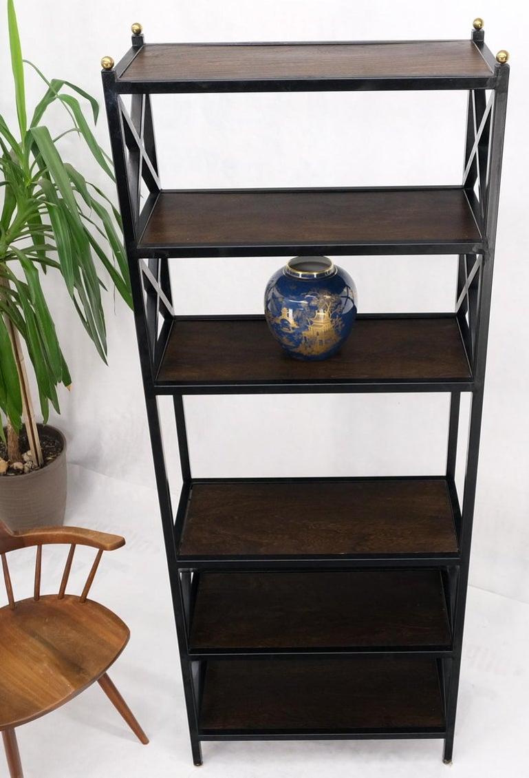 Metal X Shape Base Six Tier Shelves Etagere