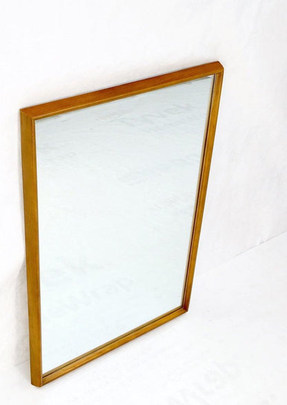 Danish Mid Century Modern Sleek Frame Rectangle Wall Mirror MINT!