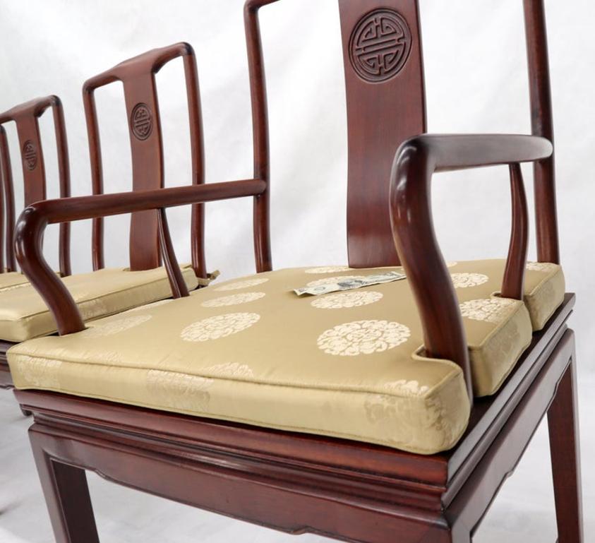 Set of 8 Solid Rosewood High Quality Chinese Asian Dining Room Chairs