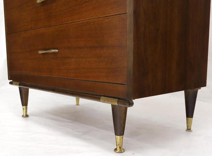 Five Drawers Mid-Century Modern Warmer High Chest Dresser